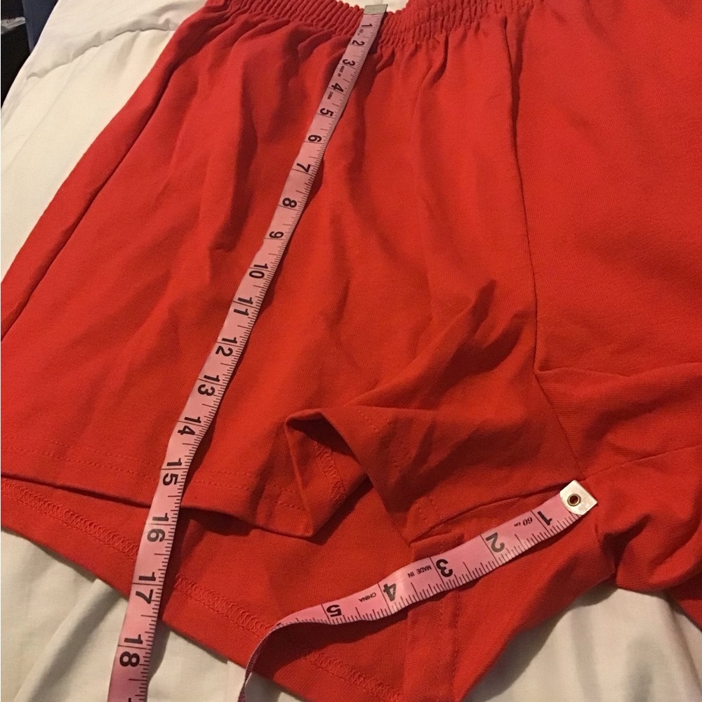 Soffe 3X plus size juniors red athletic wear shorts NWT - Picture 4 of 6